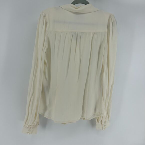 The Seamstress Of Bloomsbury London Button Up Shirt Poppy 1940's Style SZ 12 Top - Picture 6 of 10